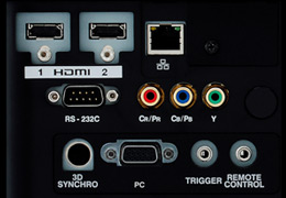 Terminals on the side (DLA-X9/X7)