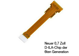 Neuer 0,7 Zoll D-ILA-Chip der 6ten Generation