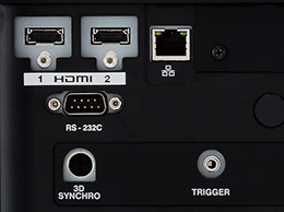 Terminals on the rear