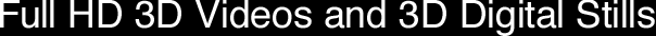 Full HD 3D-Videos und 3D-Fotos
