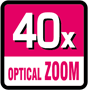 40-fach optischer Zoom