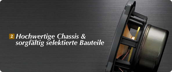 Hochwertige Chassis & sorgfltig selektierte Bauteile